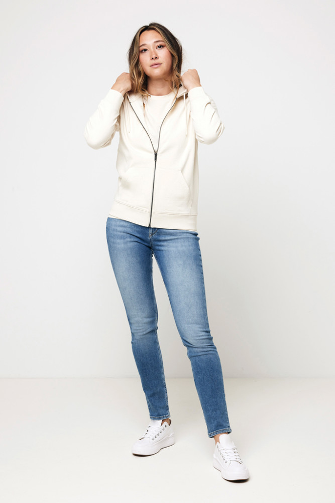 IQONIQ Abisko recycled cotton zip through hoodie