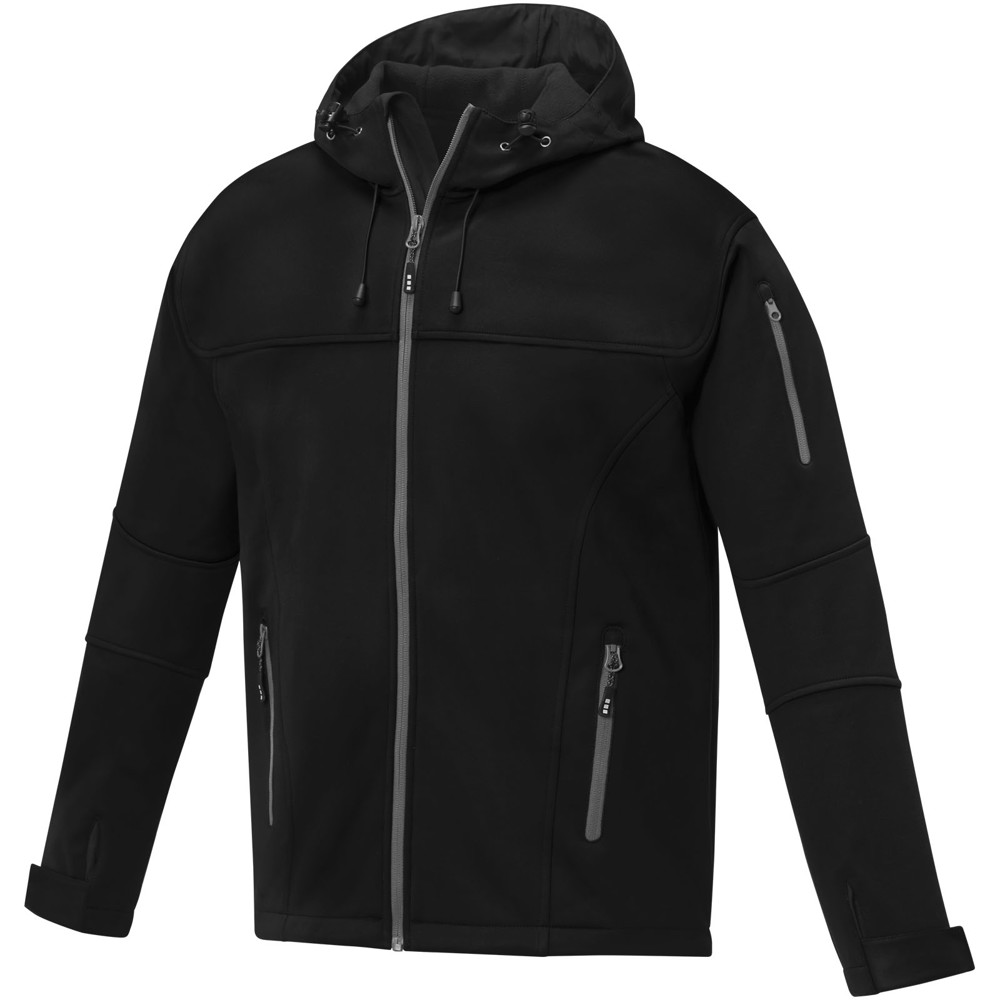 Match men's softshell jacket - Black
