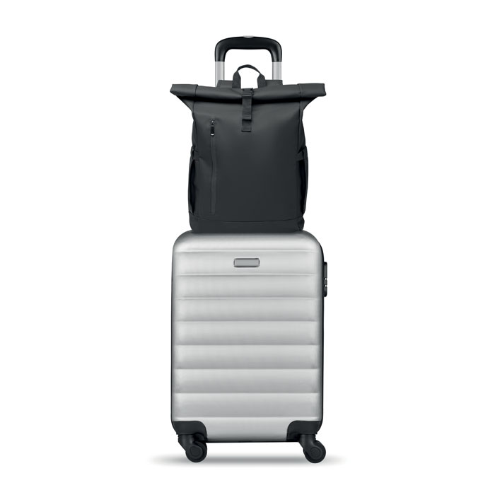 BANGKOK ROLL - Rolltop laptop rucksack 600D