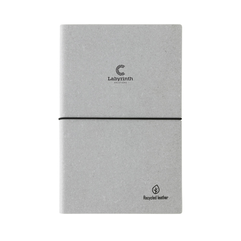 A5 GRS recycled leather notebook