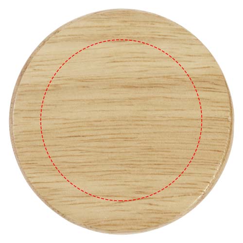 Scoll wooden coaster with bottle opener