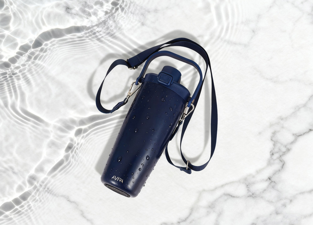 Avira Ayala RCS re-steel duosip lockable crossbody tumbler