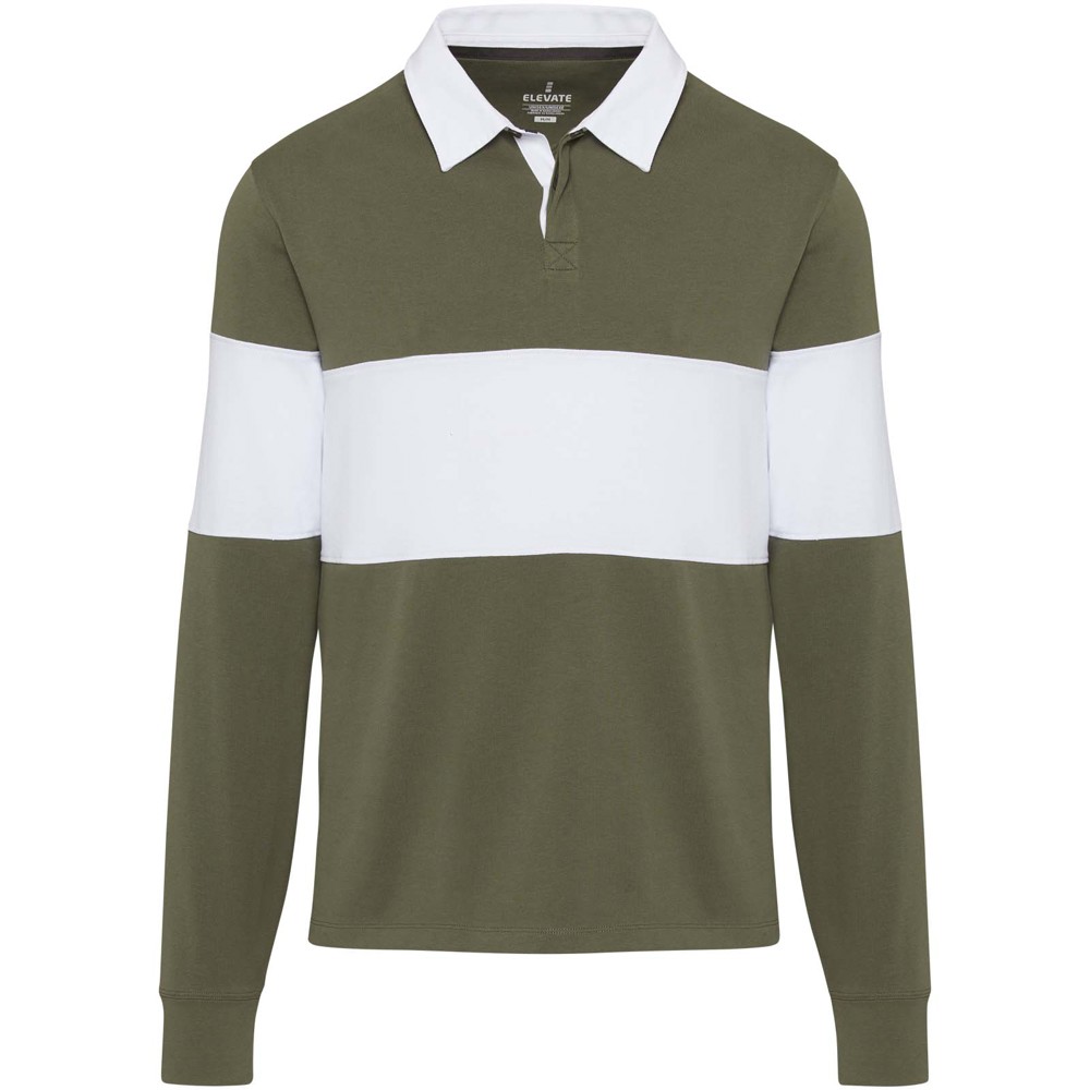 Clyde unisex organic rugby polo sweatshirt