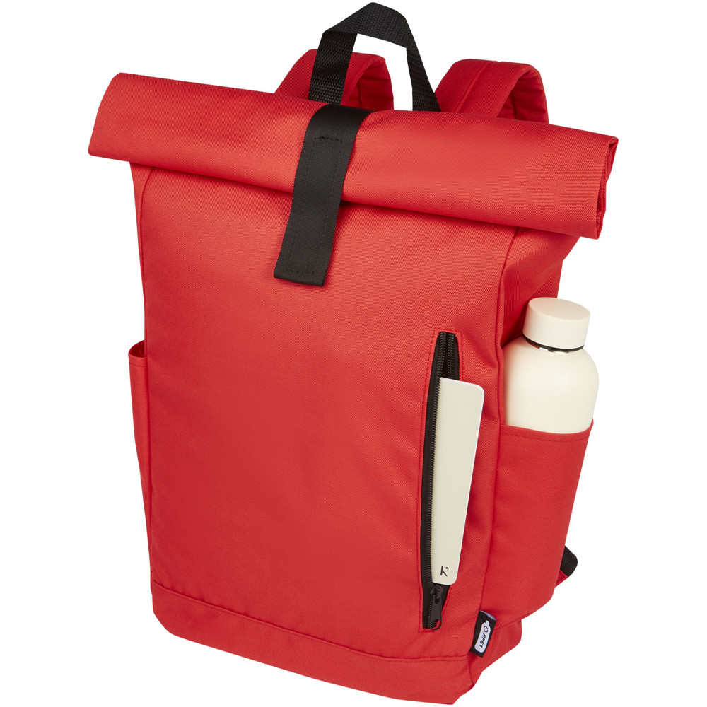 Byron 15.6" GRS RPET roll-top backpack 18L