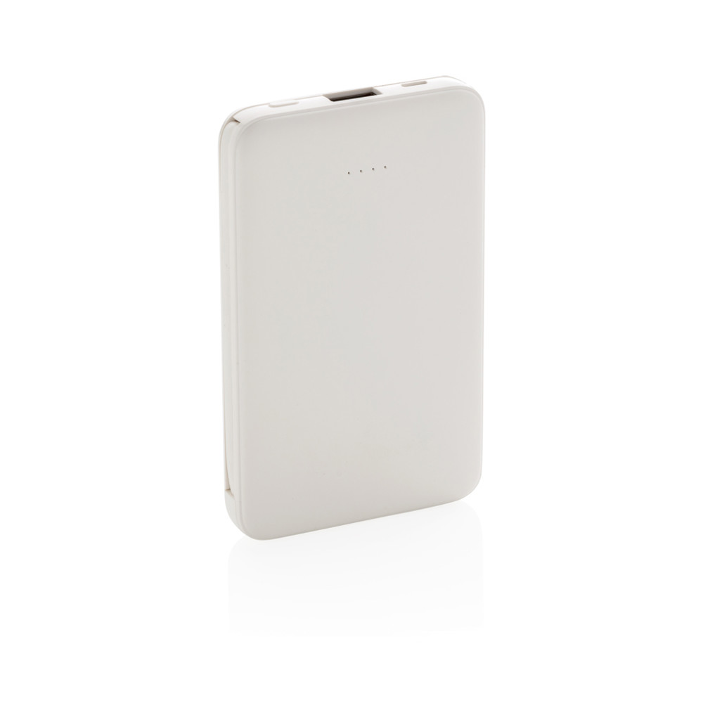 5.000 mAh Pocket Powerbank with integrated cables