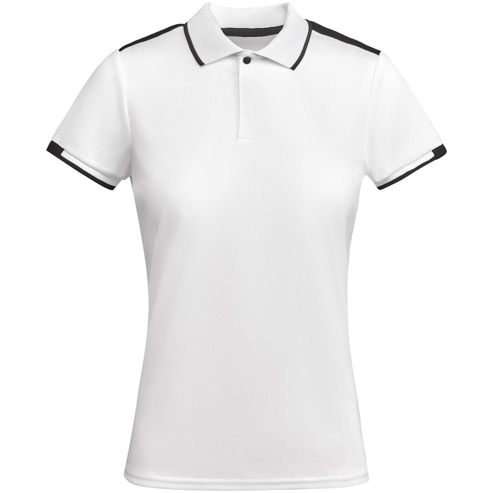 Tamil 150 g/m² short sleeve women's sports polo - White, Black