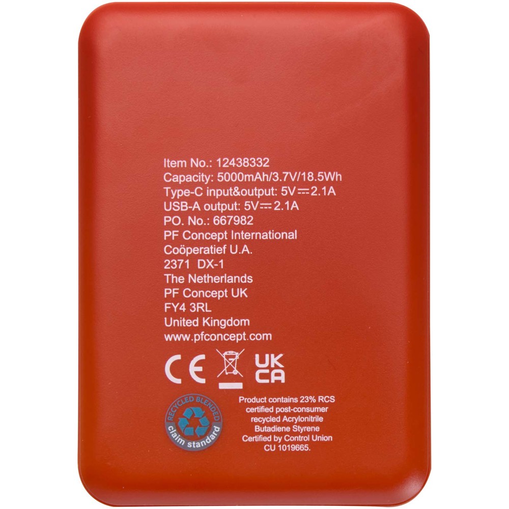 Asama 5000 mAh Type-C recycled plastic power bank