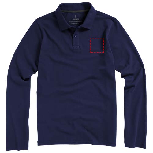 Calgary 180 g/m2 long sleeve men's polo