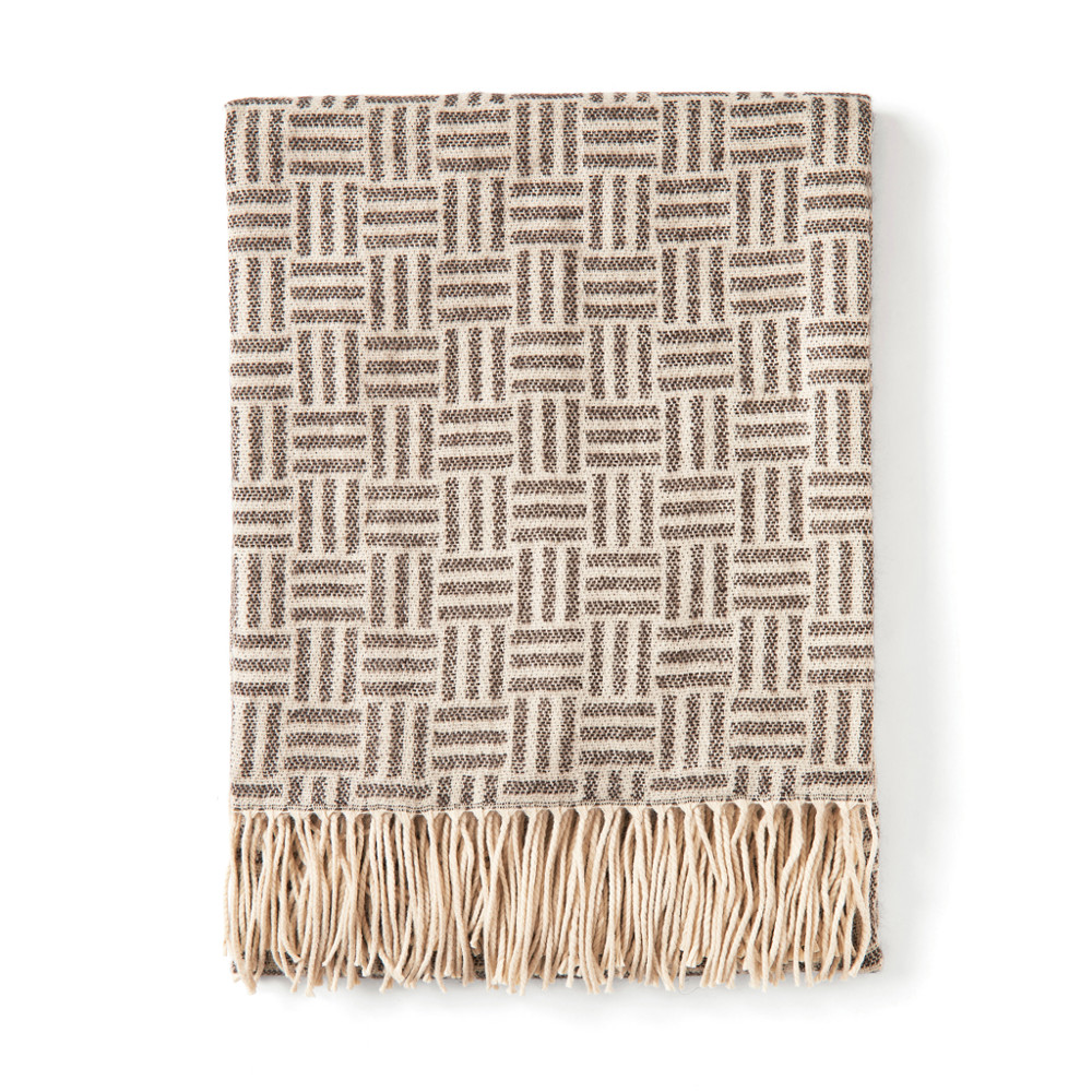 VINGA Lenox blanket - black (± PMS 19-3901)