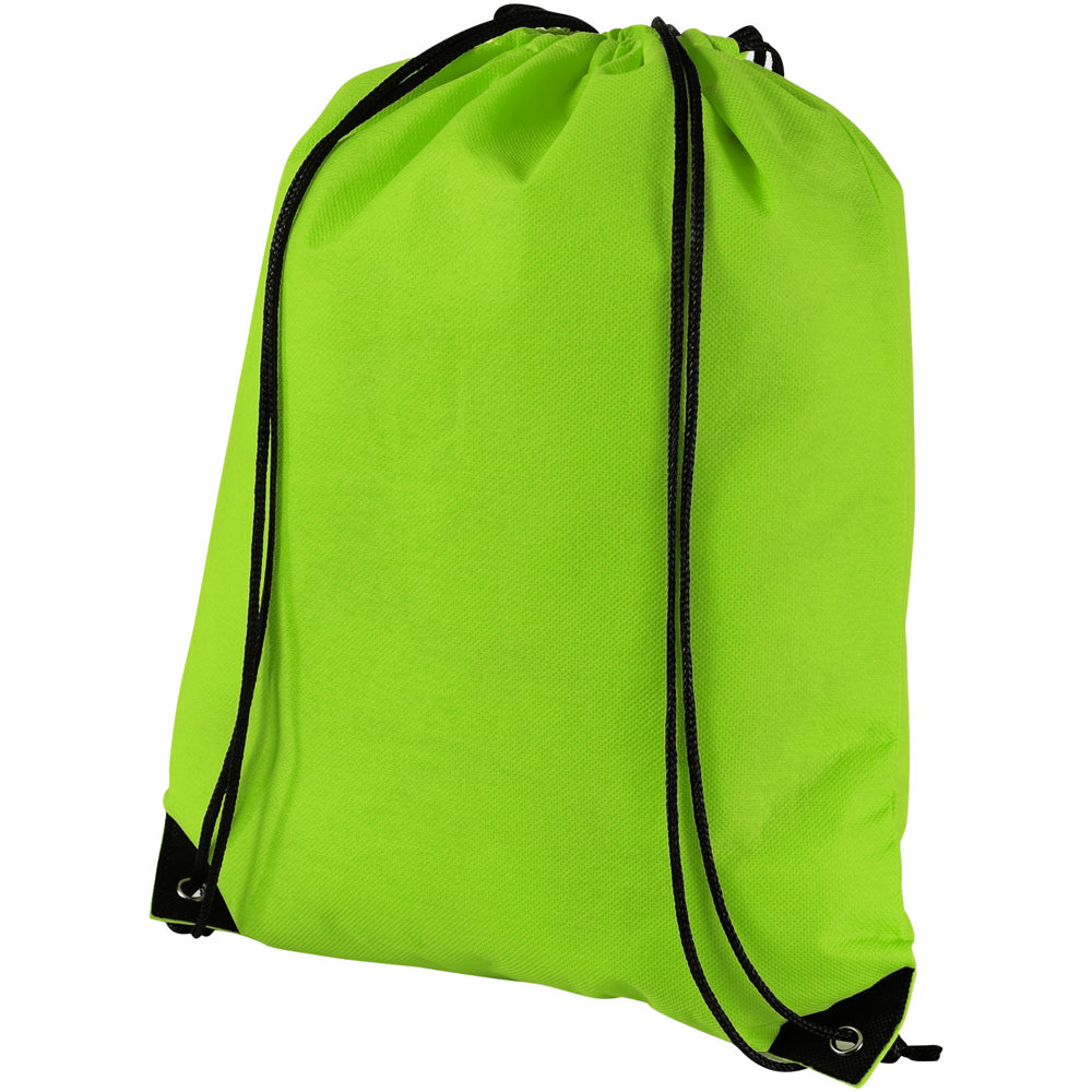 Evergreen non-woven drawstring bag 5L - lime