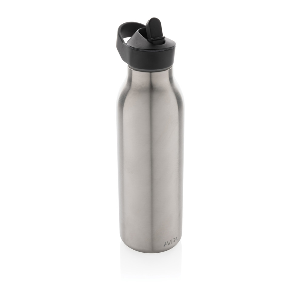 Avira Ara RCS Re-steel fliptop water bottle 500ml - silver (± PMS 428)