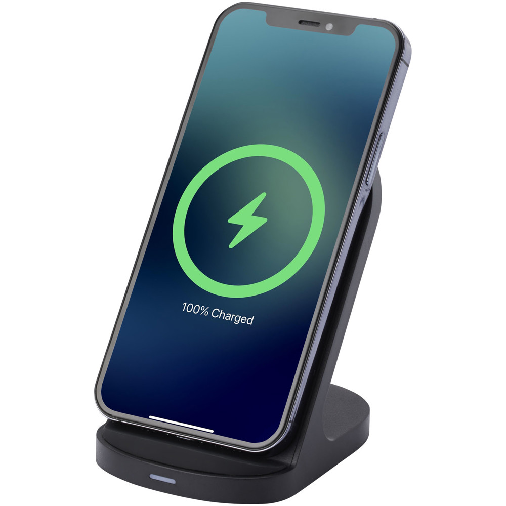 Loop 15W dual coil recycled plastic wireless charging stand