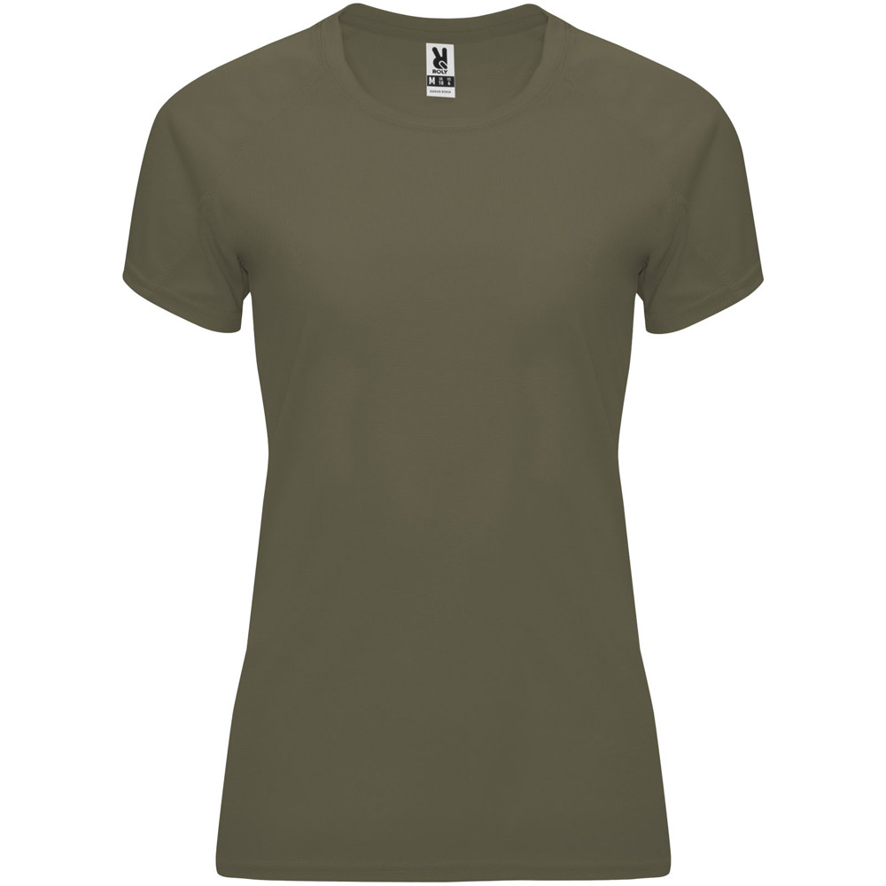Bahrain 135 g/m2 short sleeve women's sports t-shirt - Militar Green