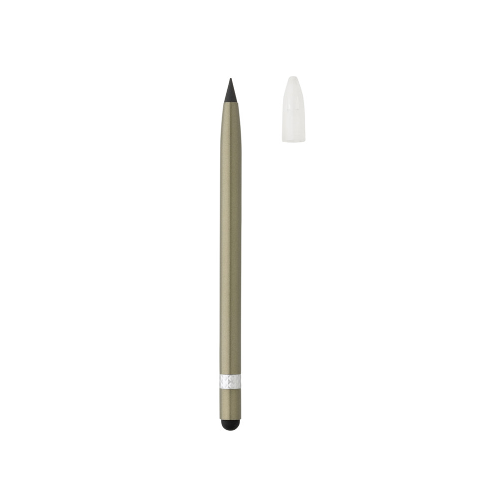 Aluminium inkless pen with eraser