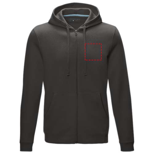 Ruby men’s organic recycled full zip hoodie