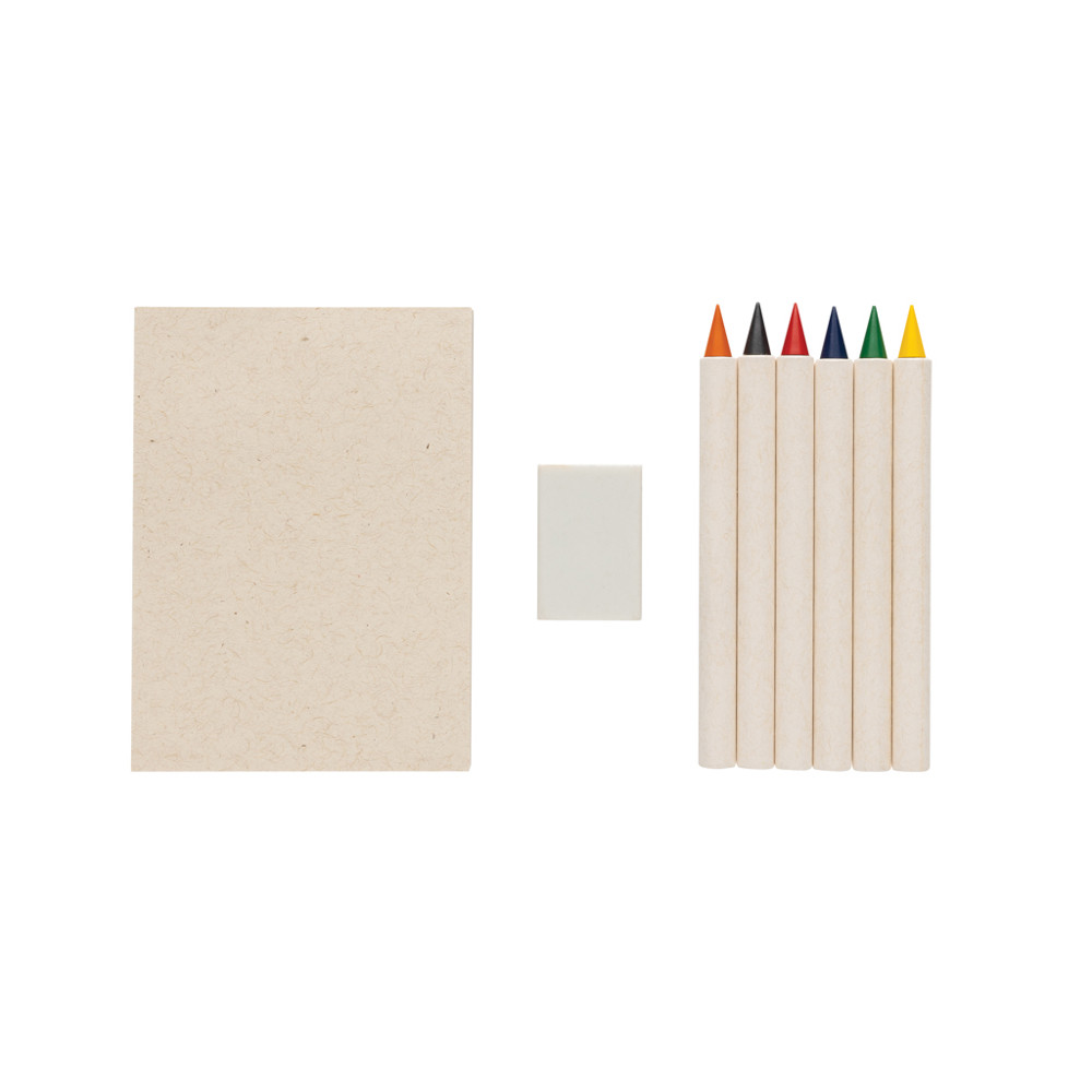 Micki GRS infinity 6pc colouring pencil set with notepad