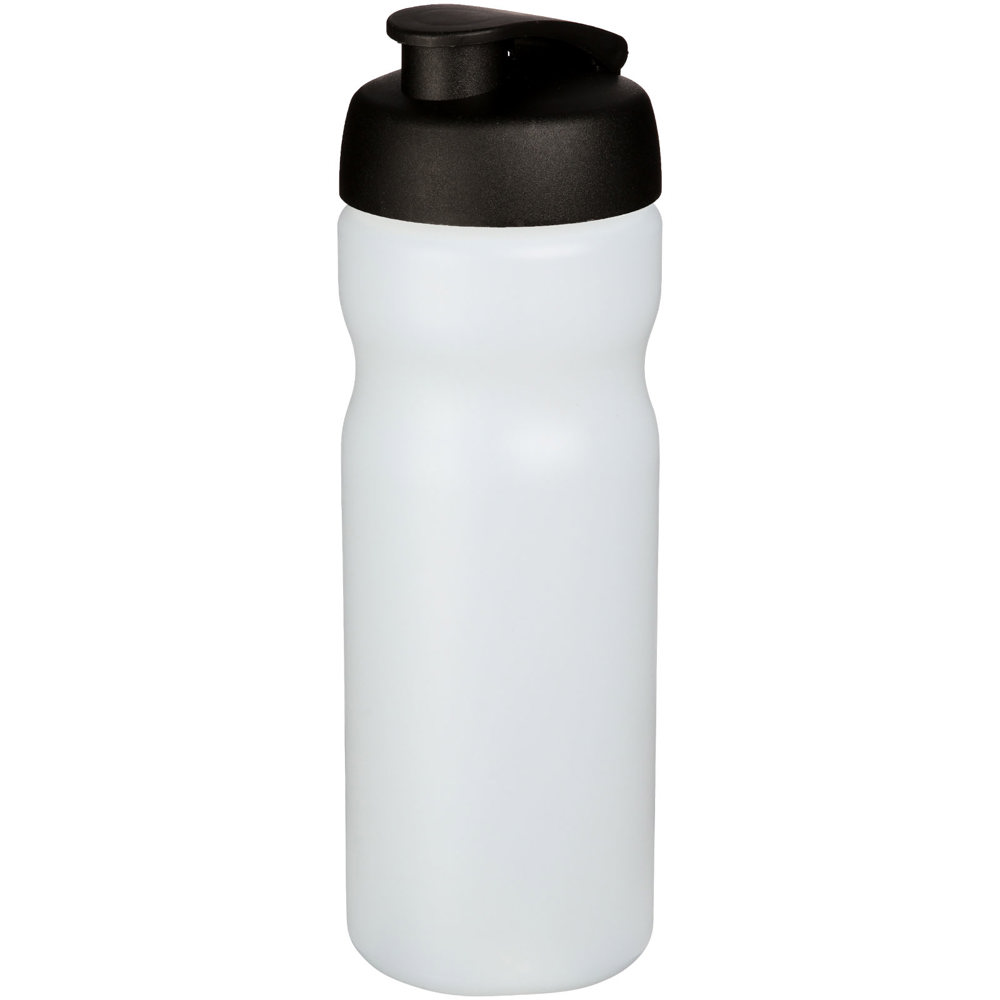 Baseline® Plus 650 ml flip lid sport bottle - Transparent, Black