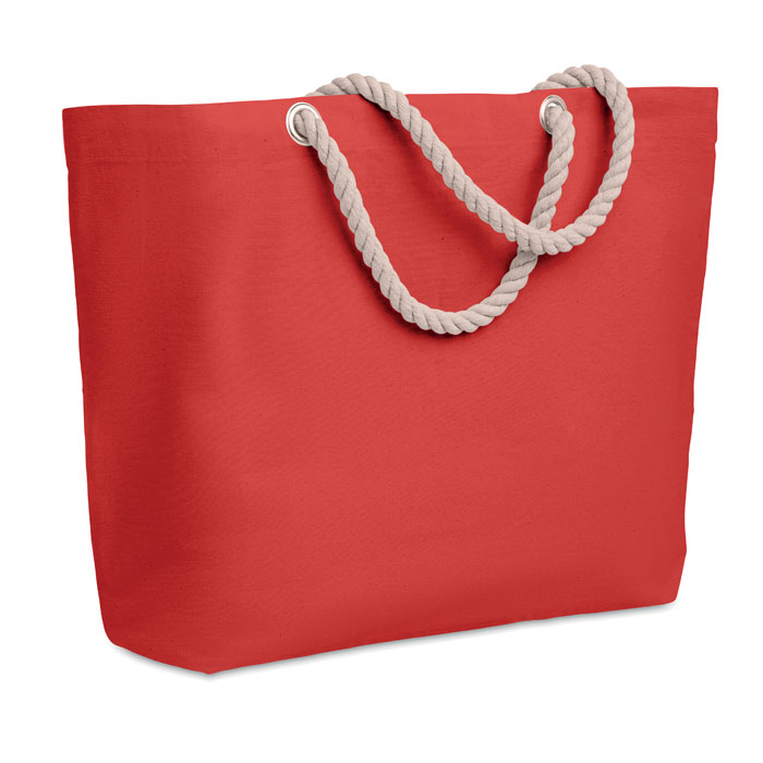 MENORCA - Beach bag with cord handle - RED