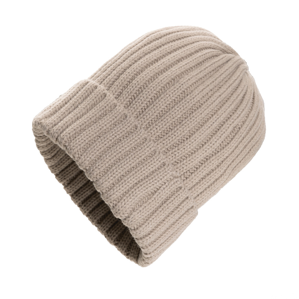 Kennedi AWARE™ Polylana® beanie with large rib - desert (± PMS 7528 C)