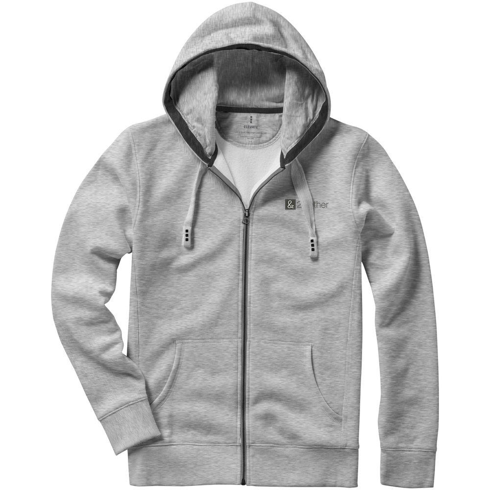 Arora 300 g/m2 unisex full zip hoodie