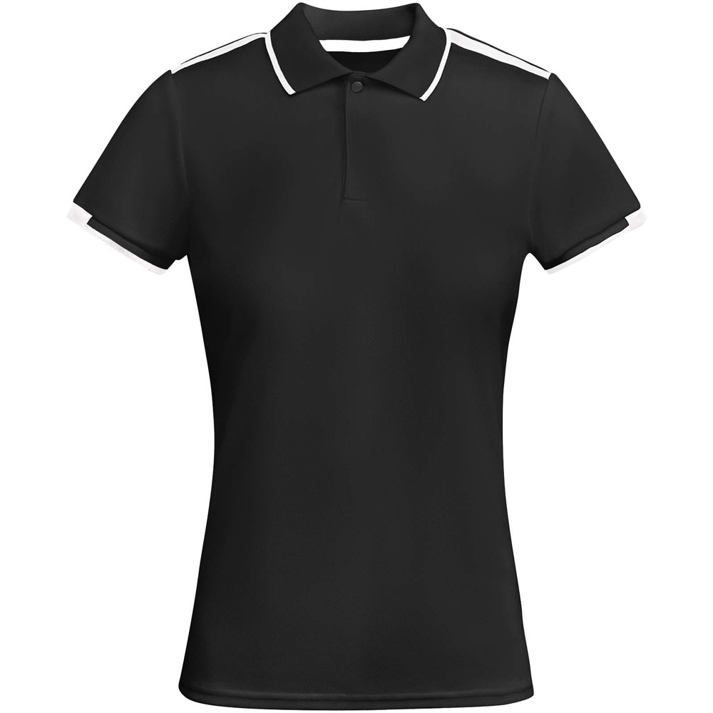 Tamil 150 g/m² short sleeve women's sports polo - Black, White
