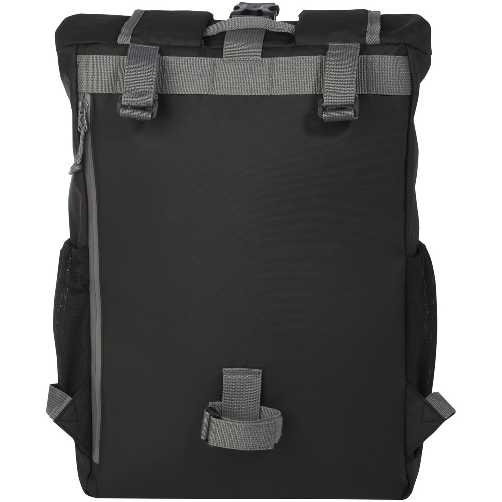 Aqua 15" GRS recycled water resistant roll-top bike bag 20L