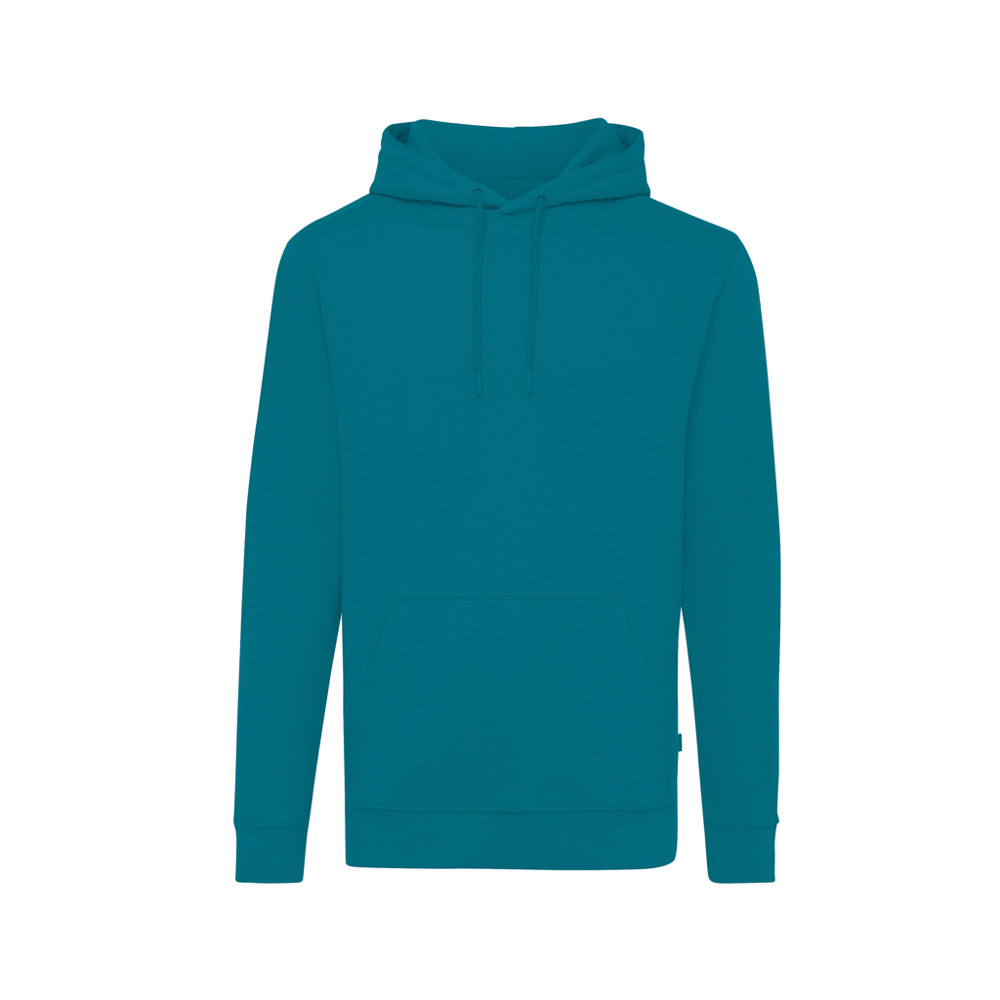 IQONIQ Jasper recycled cotton hoodie - verdigris (± PMS 18-4834TCX)