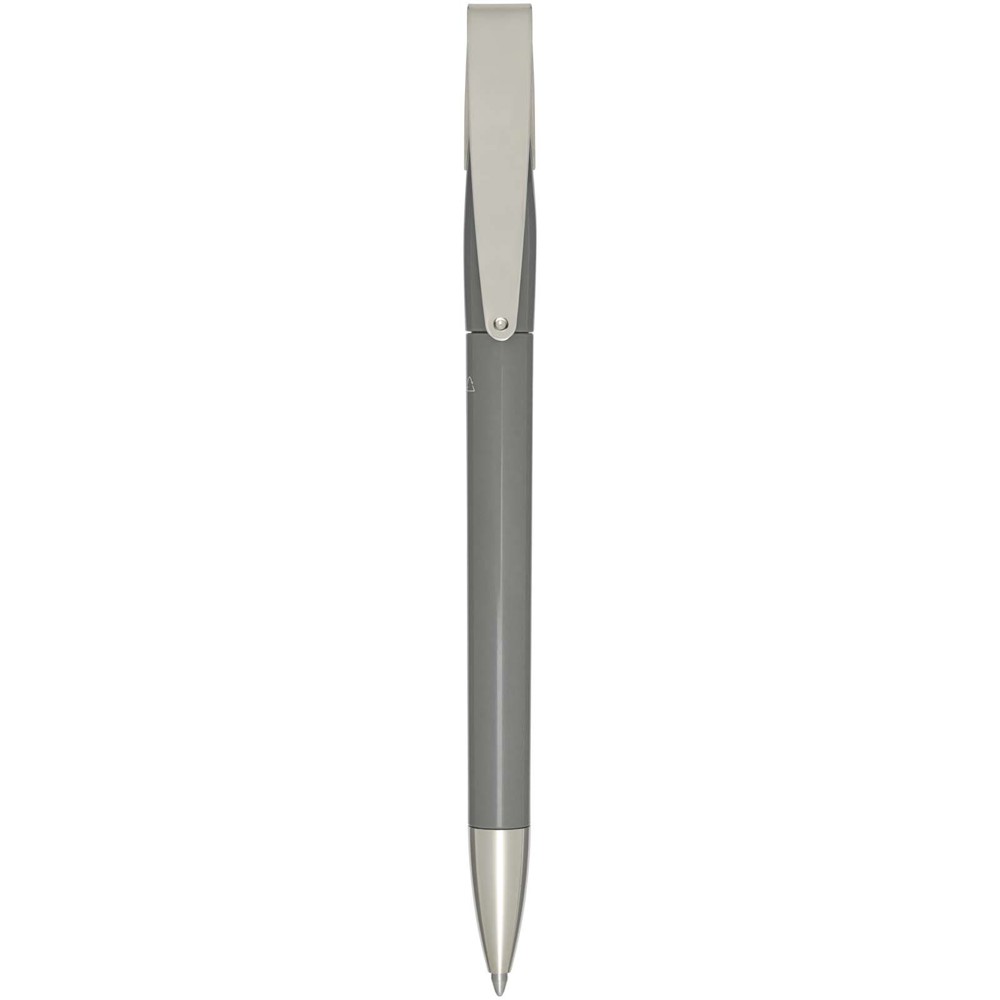 Ana recycled plastic ballpoint pen (blue ink) - Grey