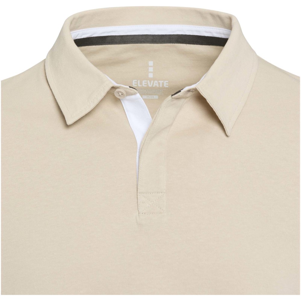 Clyde unisex organic rugby polo sweatshirt
