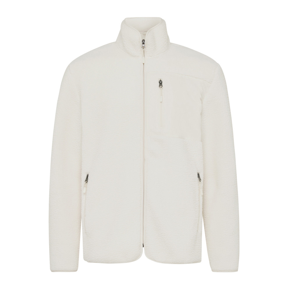 IQONIQ Diran recycled polyester pile fleece jacket - natural (± PMS 11-0701 TCX)