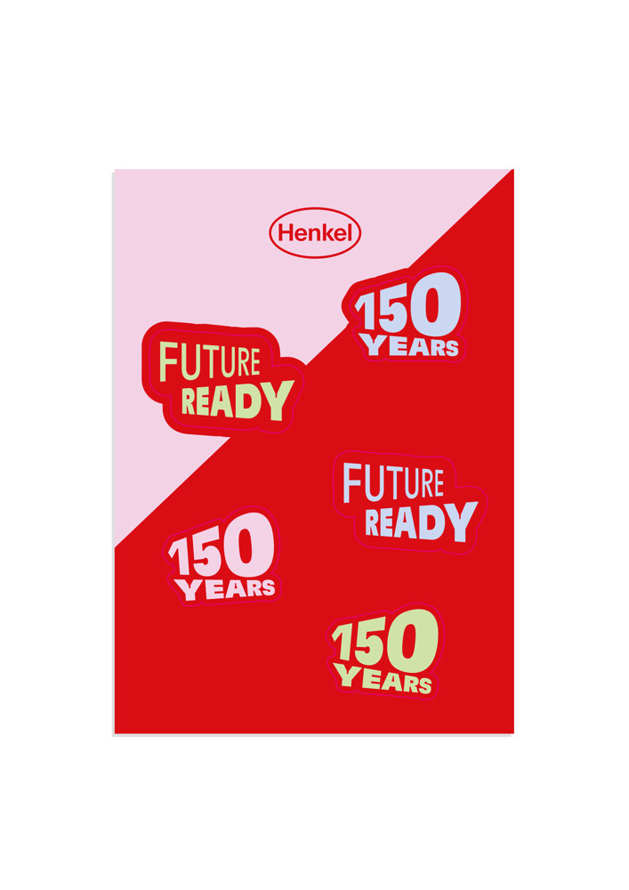 Henkel 150 years Sticker sheet