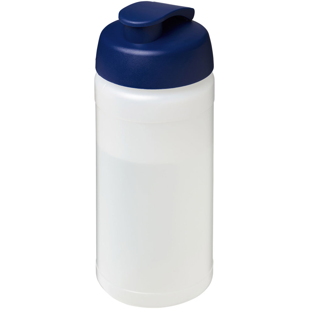 Baseline® Plus 500 ml flip lid sport bottle - Transparent, Blue