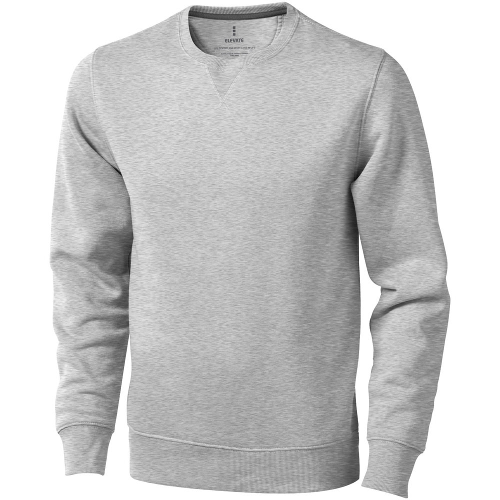 Arora 300 g/m2 unisex crewneck sweater - Grey melange