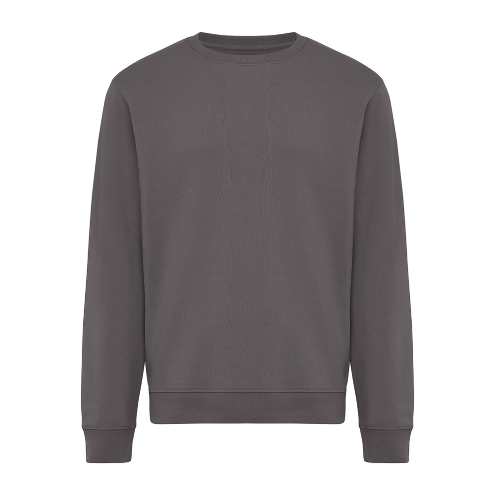 IQONIQ Torla recycled cotton crew neck - anthracite (± PMS 19-3900 TCX)