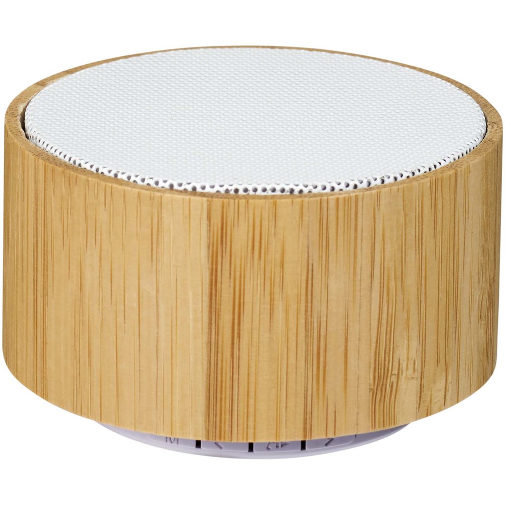 Cosmos bamboo Bluetooth speaker - Natural, White