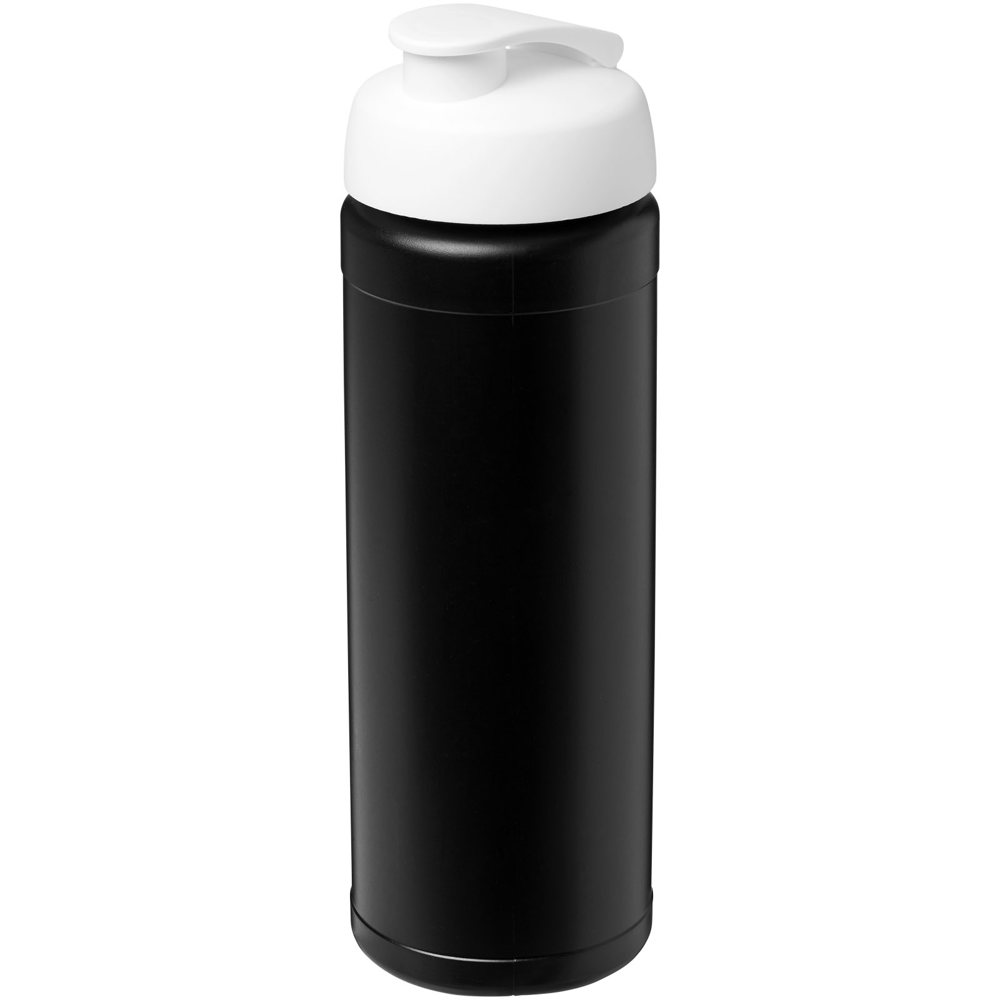 Baseline® Plus 750 ml flip lid sport bottle - Black, White