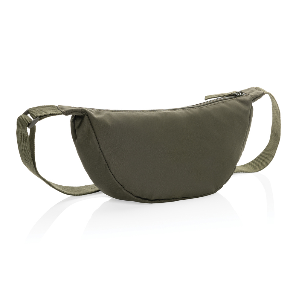Crescent AWARE™ RPET half moon sling bag - khaki (± PMS 18-0523 TCX)