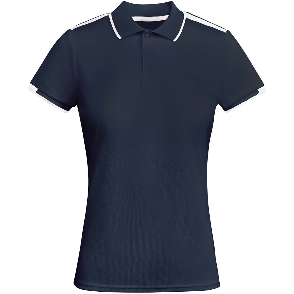 Tamil 150 g/m² short sleeve women's sports polo - Navy Blue, White