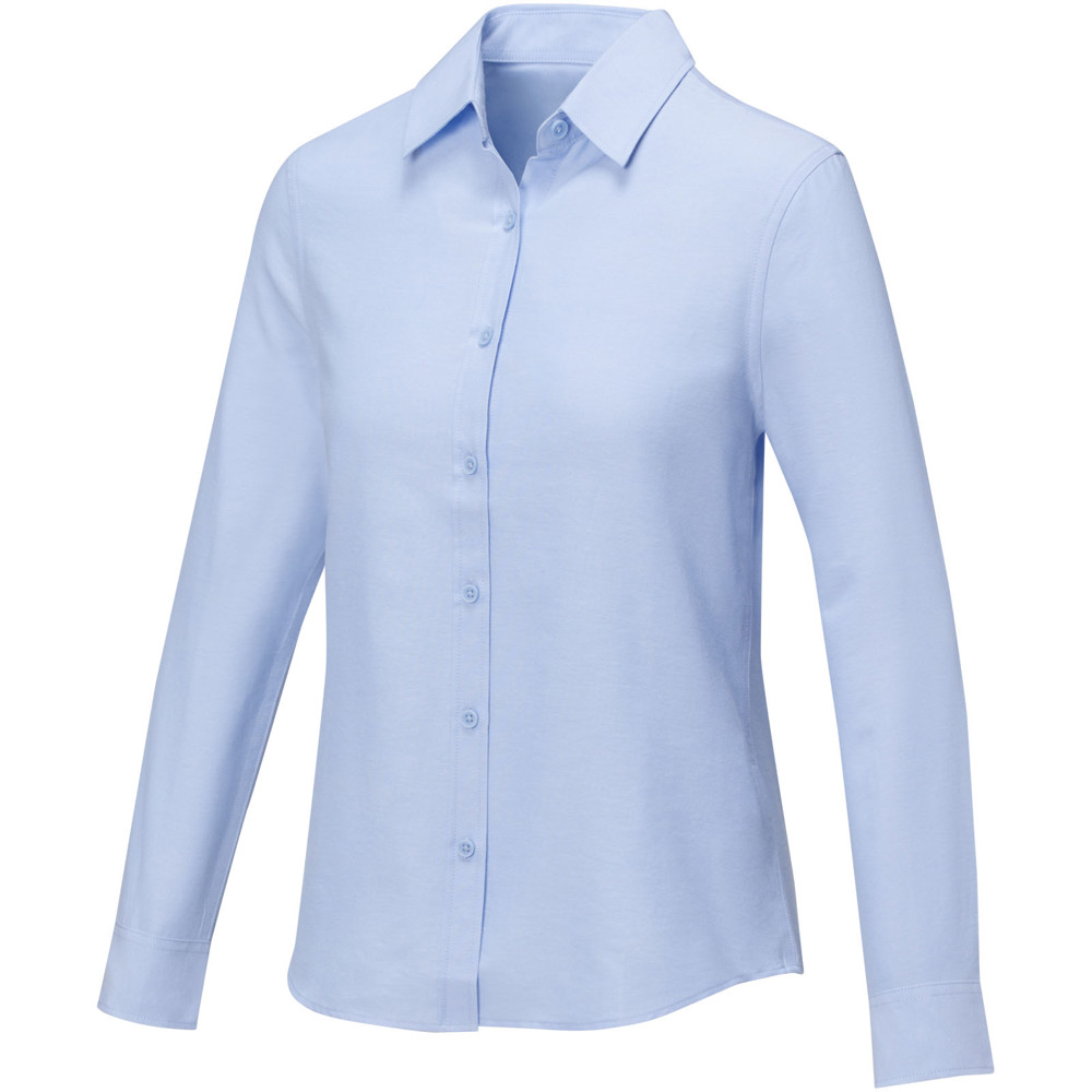 Pollux 130 g/m2 long sleeve women's shirt - Light blue
