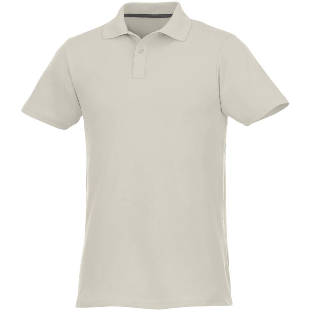 Helios 180 g/m2 short sleeve men's polo - Light grey
