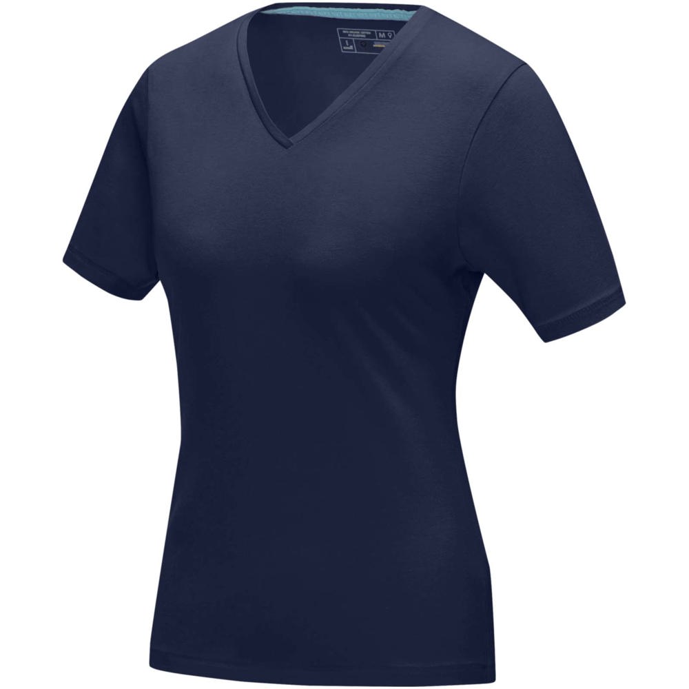 Kawartha short sleeve women's organic v-neck t-shirt - Navy