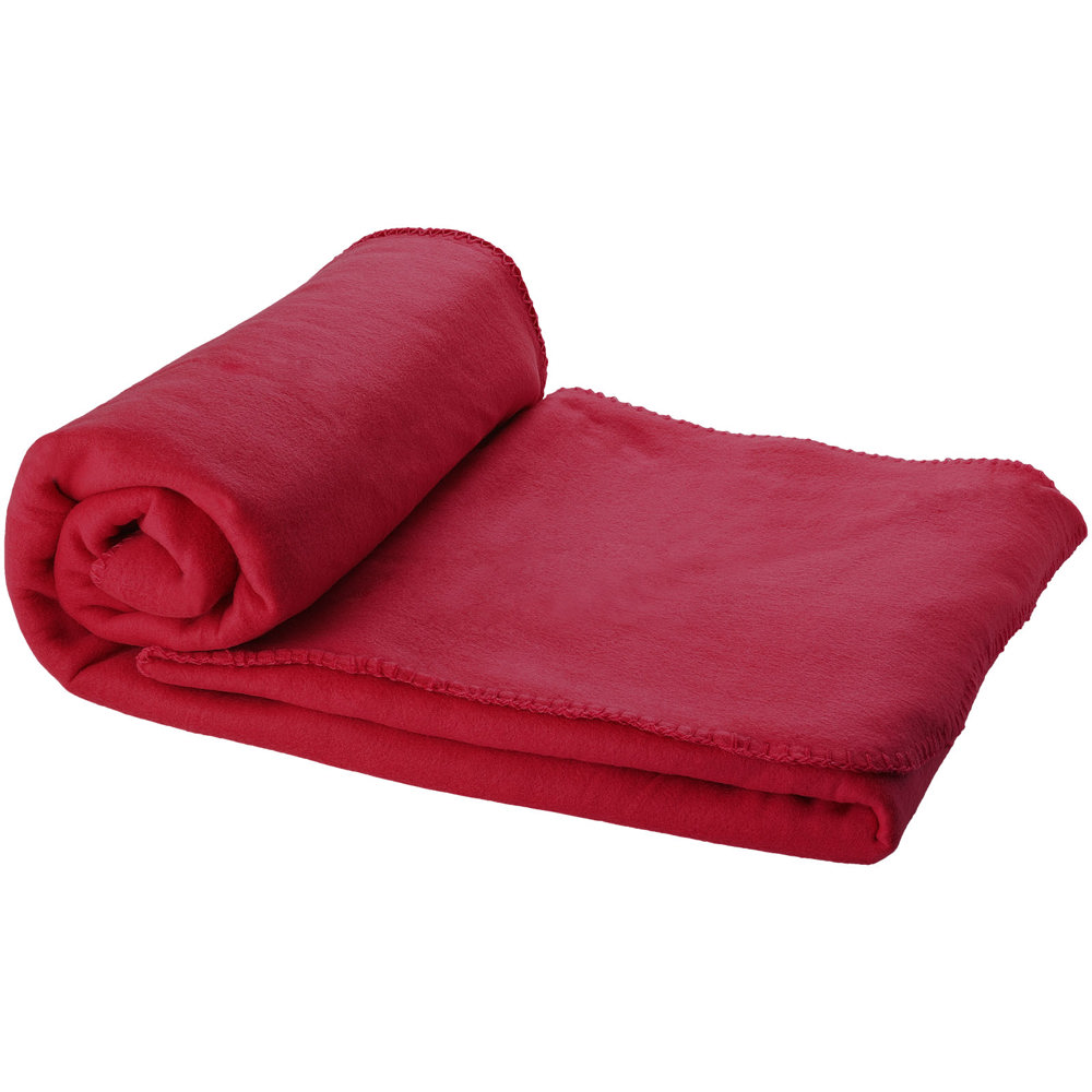 Huggy fleece plaid blanket with carry pouch 150x120 cm