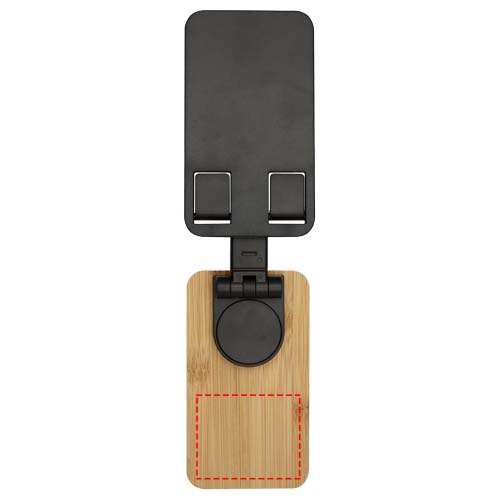Alfirk recycled plastic foldeable desk phone stand with bamboo details