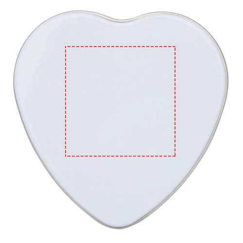 Blissful heart-shaped tin candle with vanilla aroma
