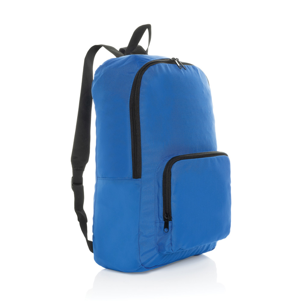 Dillon AWARE™ RPET foldable classic backpack - royal blue (± PMS 19-4050 TCX)