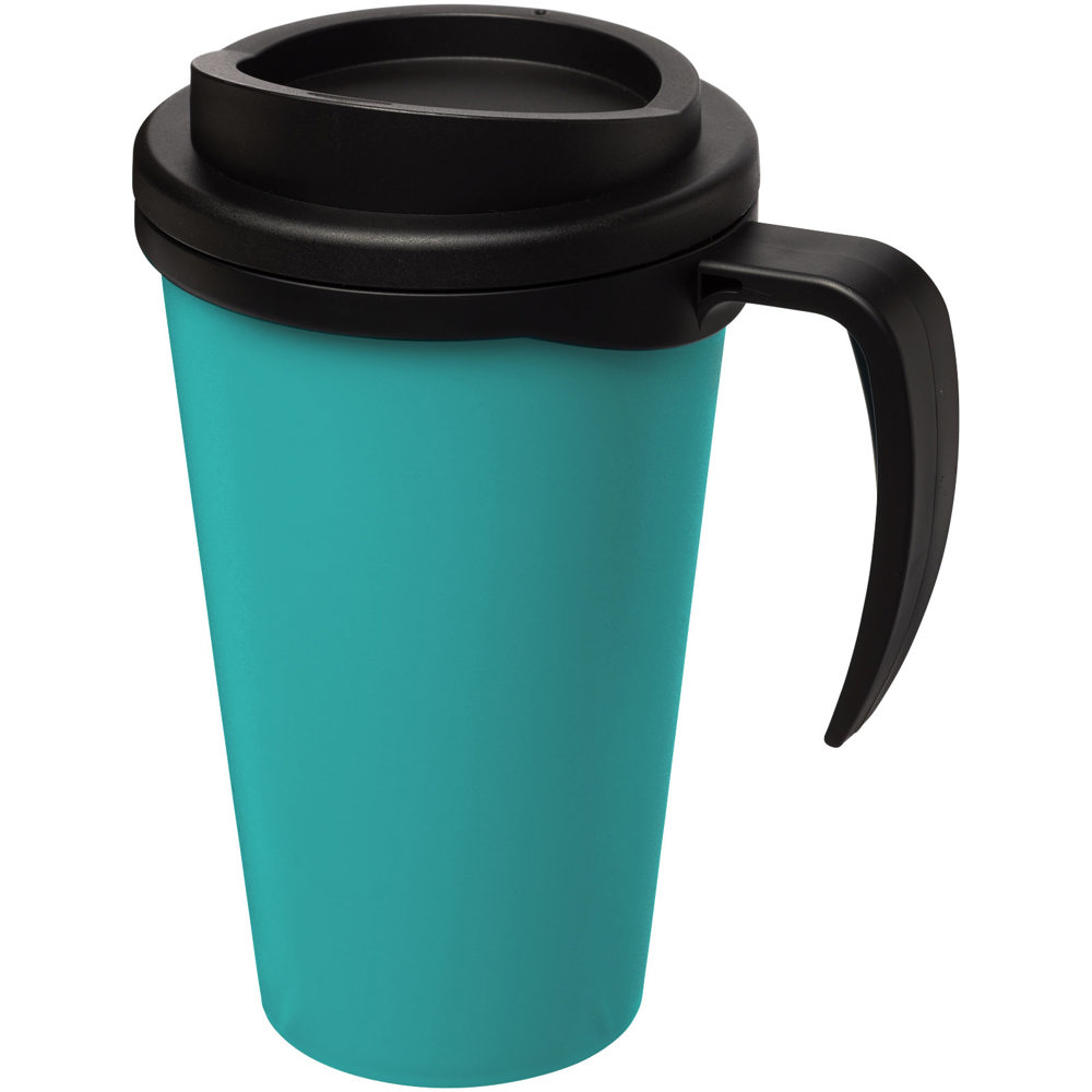 Americano® Grande 350 ml insulated mug - Aqua blue, Black