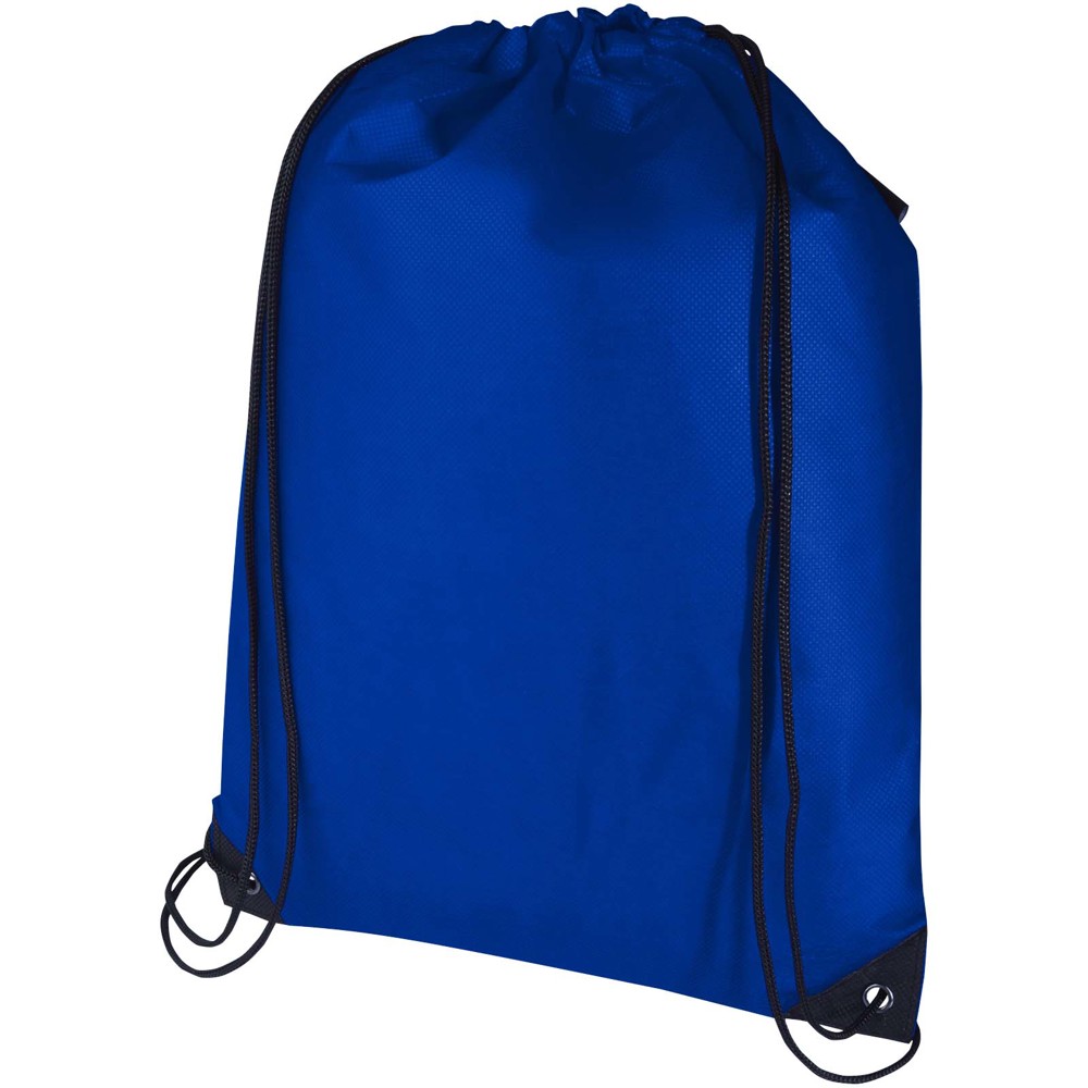 Evergreen GRS recycled non-woven drawstring bag 5L - royal blue