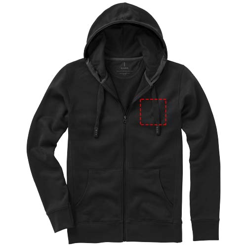 Arora 300 g/m2 unisex full zip hoodie