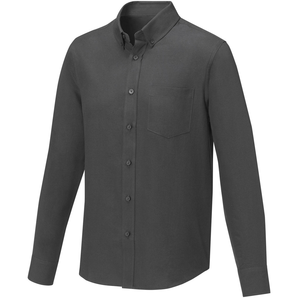 Pollux 130 g/m2 long sleeve men's shirt - Storm grey