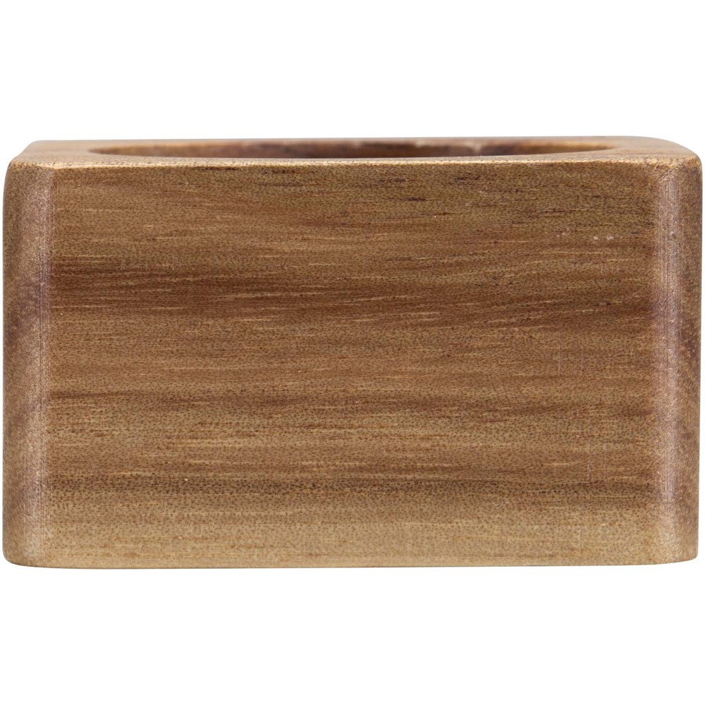 Napora acacia wood napkin ring holders
